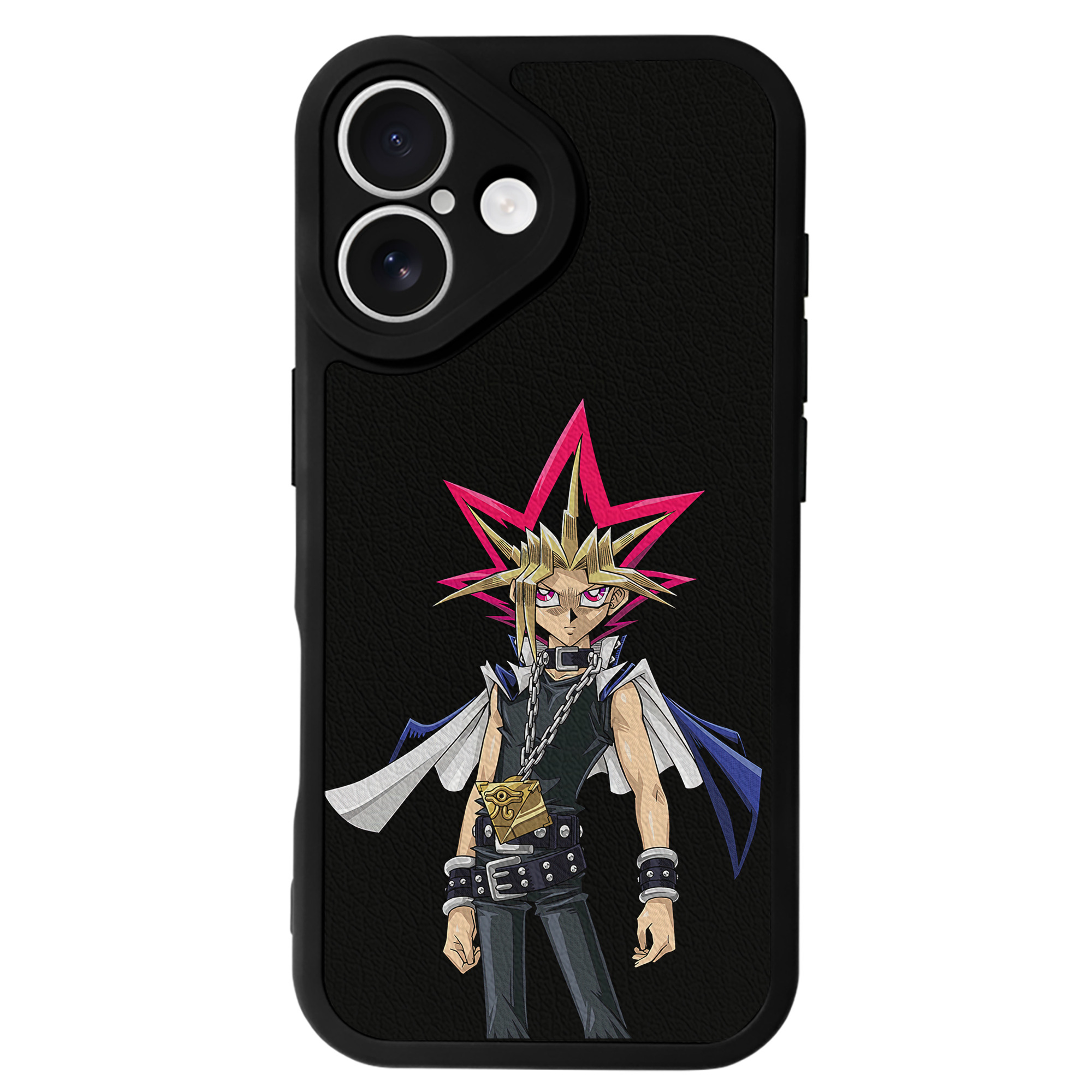遊☆戯☆王 Yu-Gi-Oh! 【iPhone 16シリーズ対応】シリコンスマホケース（レザー調） 材質：シリコン